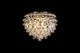 Coniston Antique Brass Crystal Wall Lights Diyas Flush Crystal Wall Lights